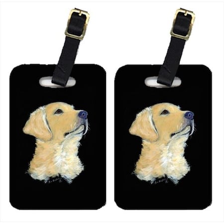 Carolines Treasures Carolines Treasures SS8960BT Golden Retriever Luggage Tag - Pair 2; 4 x 2.75 In. SS8960BT